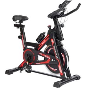 TechFit Spin Bike da camera SBK1500, fino a 120 kg | Volano 13 kg, Bluetooth e Kinomap, sella imbottita regolabile, computer LCD