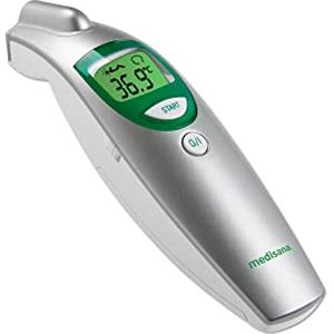medisana FTN Termometro infrarossi, Senza contatto, Termometro frontale, Per neonati, Bambini piccoli e adulti, Inclusa funzione di memoria