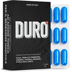 LYBID'OR Integratore Forte per Uomo Attivo - Effetto Rapido e Duraturo - Formula Naturale Concentrata con Maca, Tribulus Terrestris, Ginseng, Arginina, Citrullina, Taurina e Zinco per Energia e Vigore