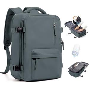 BJLFS Borse da Cabina per Ryanair 40×30×20 Zaino da Viaggio con Sottovuoto Bagaglio a Mano 40x20x25 Easyjet 45×36×20,Zaino Wizzair 40x30x20,Zaino Casual per laptop da 14 pollici