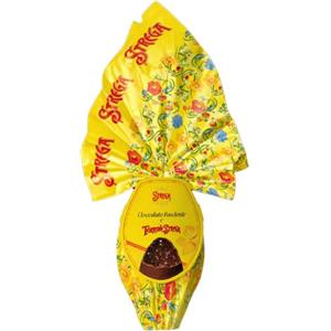 Generico Strega Alberti Uovo di Pasqua TORRONE Strega al Cioccolato Fondente con Sorpresa 300g - Fondente, Granella di Torrone con Nocciole, Senza Glutine, Idea Regalo Pasquale Elegante