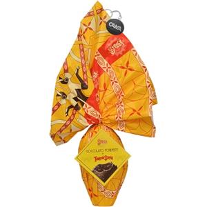 CAIYA Strega Alberti Uovo di Cioccolato Fondente al Torrone Strega con Sorpresa 300g con Portachiavi CAIYA® (Pasqua 2024)