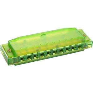 HOHNER Armonica a bocca Translucent Harp, C, verde