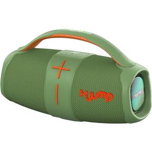 X JUMP XJ 120 Cassa Wireless Portatile Amplificata 40W, Alte Prestazioni, Funzione TWS, USB, AUX-IN, Microfono Incorporato, Speaker Wireless Resistente all'Acqua Waterproof IPX5, Verde