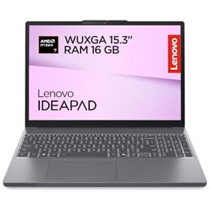 Lenovo IdeaPad Slim 3 Notebook 15.3'' IPS WUXGA (1920x1200), AMD Ryzen 7 7735HS, RAM 16GB, 512GB SSD, Windows 11 Home, WiFi 6 - Luna Grey