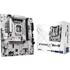 ASRock B760M-X GEN5 Scheda Madre LGA1700 mATX con Supporto DDR5 e Uscite HDMI/DP