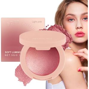 Generico Blush In Polvere Viso - Fard A Lunga Durata Modulabile, Cosmetico Shimmer Illuminante Per Donna E Ragazza, Ideale Per Contorno E Highlight Ogni Tonalità Di Pelle Trucco Viso Professionale