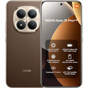 XIAOMI Redmi Note 15 Pro+ 5G 8+256 Mocha Brown (No power adapter included)