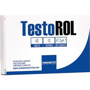YAMAMOTO NUTRITION TestoROL - Integratore Alimentare per Uomo con Acido D-Aspartico, Ashwagandha e Ginseng, 40 Compresse