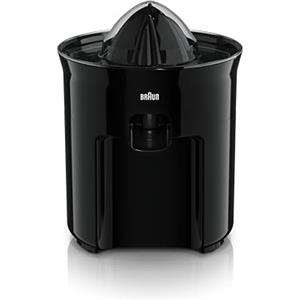 Braun CJ3050BK Spremiagrumi, Avvio e Arresto Automatici, Base Antiscivolo, Pratico Beccuccio,Coperchio di Protezione, Sistema Direct Serve,Antigoccia,Semplice e Facile, Sistema a Pressione, 60w, Nero