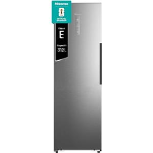 Hisense FT3K310SEIE Freezer Verticale Multi Air Flow, Total No Frost, Inox, 185.6 x 59.5 cm, Classe E, 312 L