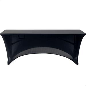 Aktive 61545 - Copertura per tavolo da giardino nera | Protezione elastica per tavolo 180x61x76cm | Copertura per mobili da giardino ad alta resistenza con fissaggio rinforzato
