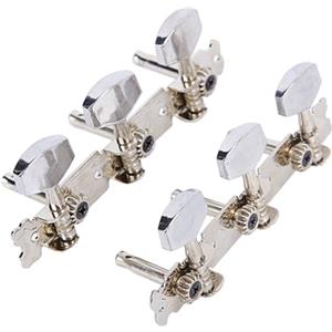 SEIWEI 1 set di chitarre meccaniche di accordatura, per chitarre acustiche, ukulele, chitarre elettriche, chitarre folk, chitarre classiche (argento)