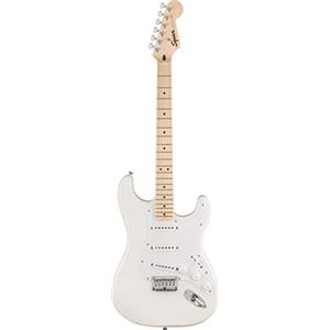 Fender Squier by Fender Sonic Stratocaster HT - Chitarra Elettrica, Maple Fingerboard, Arctic White, Pickguard Bianco, Include Lezioni Fender Play