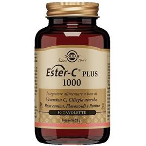 Solgar Ester C Plus 1000 - Integratore Vitamina C a pH Tamponato, 90 Tavolette con Rosa Canina