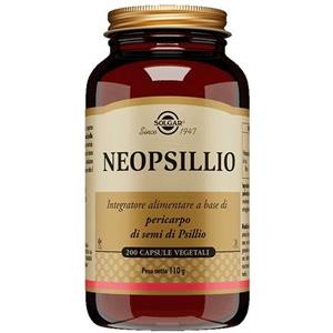 Solgar Neopsillio - Integratore Alimentare con Psillio per Regolarità Intestinale - 200 Capsule Vegetali