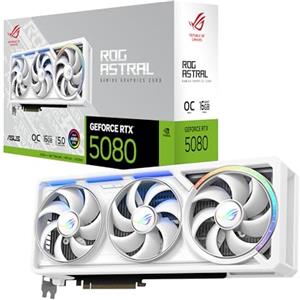 ASUS ROG ASTRAL RTX5080 OC, Scheda Grafica 16GB GDDR7 NVIDIA GeForce Bianca