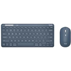 Trust Lyra wl keyboard mouse blue it 24938