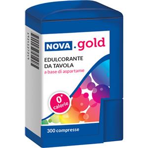 NOVA GOLD Edulcorante da Tavola con Aspartame - 300 Compresse, Dolcificante Ipocalorico con Potere Dolcificante Elevato