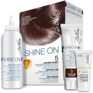 Bionike Shine On Tintura Castano Chiaro 5 - Colorazione Alta Performance e Nutrimento per Capelli