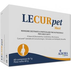 Aurora Lecurpet - Mangime Complementare per Cani e Gatti, 60 Compresse con Glucosamina e Condroitina per la Salute Articolare