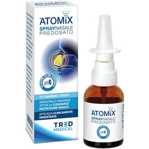 ATOMIX Soluzione Salina Ipertonica Spray Nasale 30 ml - Lava e decongestiona senza irritare