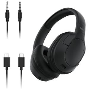 Belkin SoundForm Surround Cuffie Wireless Bluetooth over-ear con ENC Cancellazione Rumore, 60 ore di batteria, cuscinetti morbidi per iPhone, Galaxy, iPad, ideali per casa, ufficio o viaggi - Nero
