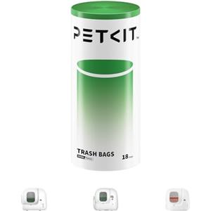 PETKIT Sacchetti per Escrementi per Gatti, per Pura MAX 2 e PUROBOT MAX PRO 2, 1 Rotolo*18 (18 Pezzi)