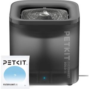 PETKIT CYBERTAIL Fontanella per Gatti, Pompa dell'Acqua Senza Fili,25dB Silenziosa,Fontanella per Cani,3.0 Aggiornare l'elemento Filtrante,1.8 L(Non Base Wireless)