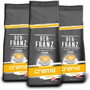 Der-Franz Crema caffè, chicchi interi, 3 x 500 g