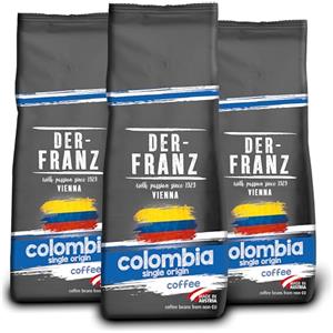 Der-Franz Colombia monorigine caffè, chicchi interi, 3 x 500 g