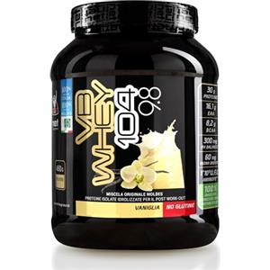 NET Integratori VB WHEY 104 9.8 Optipep - 450g Vaniglia - Proteine Isolate Idrolizzate per via Enzimatica Con EAA e BCAA - Massimizza Sintesi Proteica, Crescita e Mantenimento Muscolare