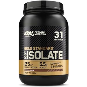 Optimum Nutrition Gold Standard 100% Whey Proteine Isolate in Polvere, Gusto Cioccolato, 930g, 31 Porzioni