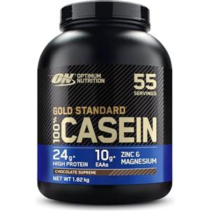 Optimum Nutrition Gold Standard 100% Proteine Caseina in Polvere, Gusto Cioccolato Supreme, 1.82kg, 55 Porzioni