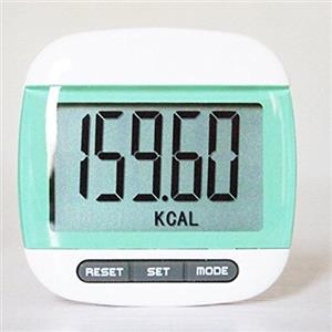 JYT GROUP - Pedometro multifunzione con display LCD, contapassi, contapassi, camminata, contatore della distanza calorie, colore: Verde