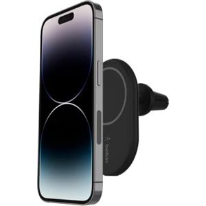 Belkin BoostCharge Supporto da auto Magnetico per Telefono, Caricatore Wireless Compatibile con MagSafe, Caricabatterie auto per iPhone 17, Air, Pixelsnap, iPhone 16, 15, 14 (cavo e inclusi)