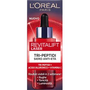 L'Oréal Paris Revitalift Laser Siero Viso Anti-Età Tri-Peptidi 30 ml con Acido Ialuronico e Vitamina C