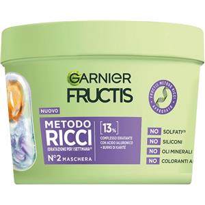 Garnier Fructis Maschera Metodo Ricci 370 ml - Idrata e Definisce i Ricci con Acido Ialuronico e Burro di Karité