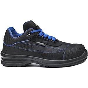 Base Protection Pulsar Scarpa Antinfortunistica, da Uomo e Donna, Nero/Blu, Taglie 46
