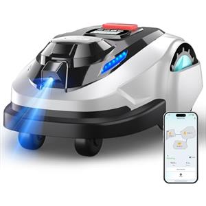 YARDCARE N1600PRO Robot tagliaerba senza filo perimetrale con RTK e visione AI, ideale per giardini complessi fino a 1600 m²,con sistema di taglio ordinato, gestione delle zone e controllo tramite app