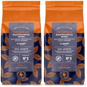 by Amazon Chicco di Caffè Colombiani, Tostatura Media, 1Kg (2 confezioni x 500g) - Certificato Rainforest Alliance