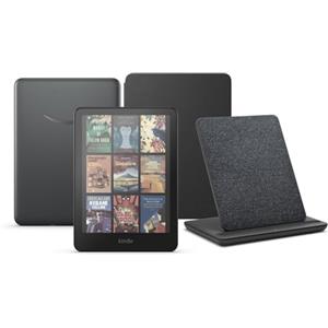 Amazon Kindle Paperwhite Signature Edition (versione 2024) da 32 GB senza pubblicità, una cover basata su Amazon Plant e un dock di ricarica wireless Made for Amazon