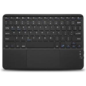 Tidora Tastiera Bluetooth Wireless con Touchpad,Universale per Tablet 7-11'', iPad, Samsung, Lenovo Smartphone, Ultra Sottile e Ricaricabile, Design Portatile per Viaggio e Ufficio-Layout USA QWERTY