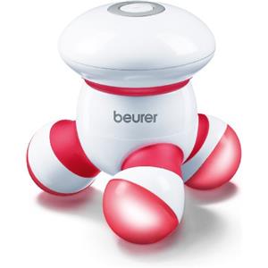 Beurer MG 16 Mini Dispositivo per Massaggio, a Batteria, vibrante piccolo e maneggevole, Ottimale per Schiena, Cervicale, Braccia e Gambe, Incl. 3 batterie AAA da 1.5 V, colore: Rosso
