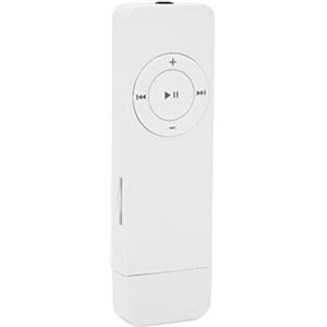 Bewinner Lettore MP3, Mini Lettore Musicale Lettore MP3 con Chiavetta USB, Lettore Musicale Portatile HiFi Lossless Sound per Studenti Che Corrono in Viaggio, Supporta Fino a 64 GB(Bianco)