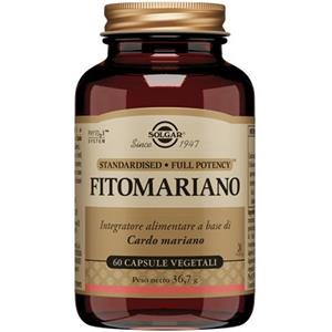 Solgar Fitomariano 60 Capsule Vegetali - Integratore con Cardo Mariano per il Benessere Epatica e Digestivo