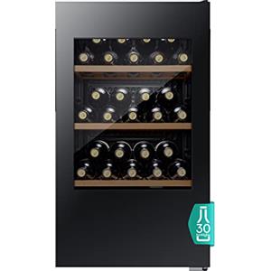 Hisense RW12D4NWG0 - Cantina vino 30 bottiglie, Monotemperatura, Vetri anti UV, ripiani in legno, Display Touch, Illuminazione Led