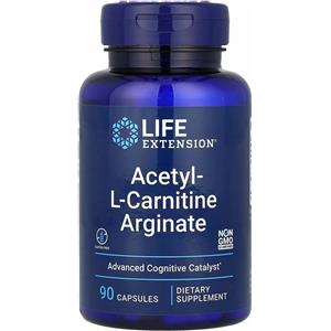 Life Extension Acetil-L-Carnitina Arginato - Supporto Energetico e Cognitivo - 90 Capsule Vegetali