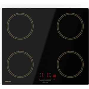 Klarstein Victoria - Piano Cottura A Induzione, 4 Zone, 7000W Con Booster, Cursori Precisi, Timer & Blocco Per Bambini, Vetroceramica Nera, Design, 59 cm