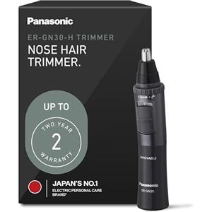 Panasonic ER-GN30-H - Rasoio per capelli da uomo per orecchie e naso, con lama a doppio bordo ipoallergenica a secco bagnato